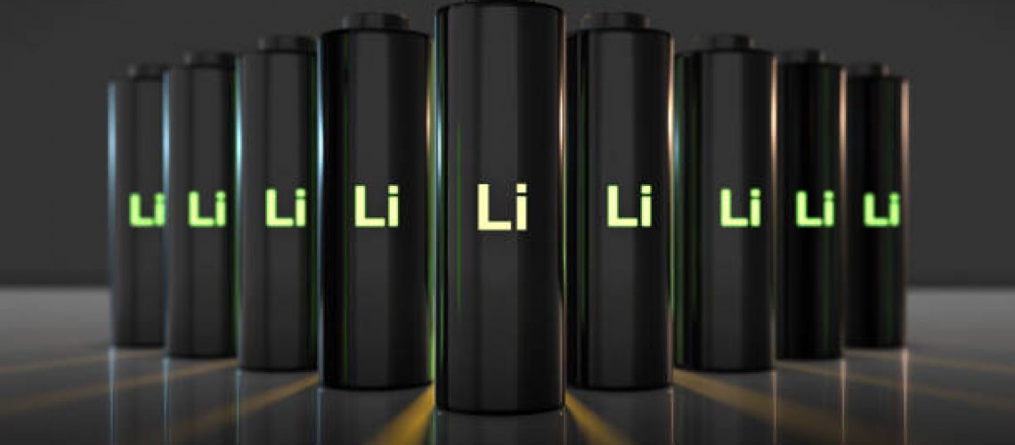 3D render graphic of batteries and battery technology with fast recharge high power electric energy supply to run a green renewable energy battery storage future